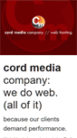 Mobile Screenshot of cordmediahosting.com