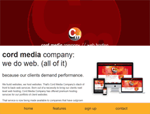Tablet Screenshot of cordmediahosting.com